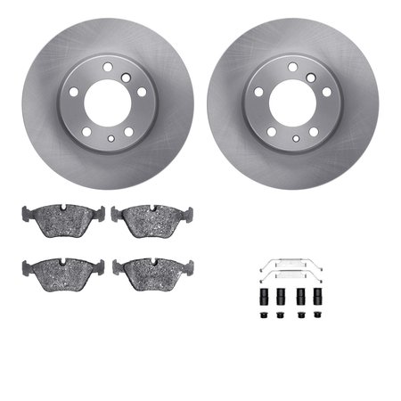 DYNAMIC FRICTION CO 6612-31075, Rotors with 5000 Euro Ceramic Brake Pads includes Hardware 6612-31075